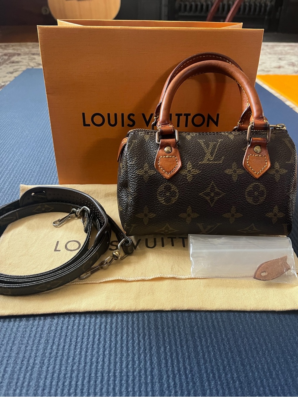 Louis Vuitton Monogram Mini Speedy with Crossbody Strap